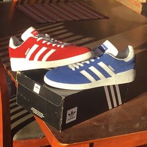 Adidas Busenitz red and blue